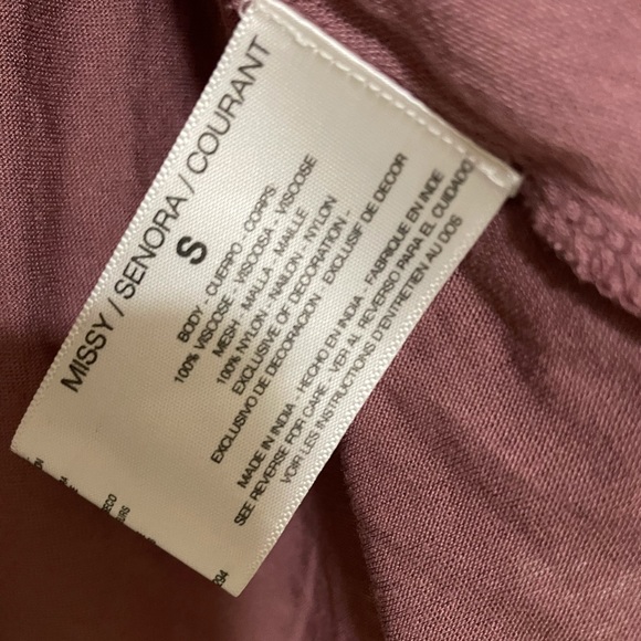 Vintage America mauve bohemian style blouse - Picture 5 of 11